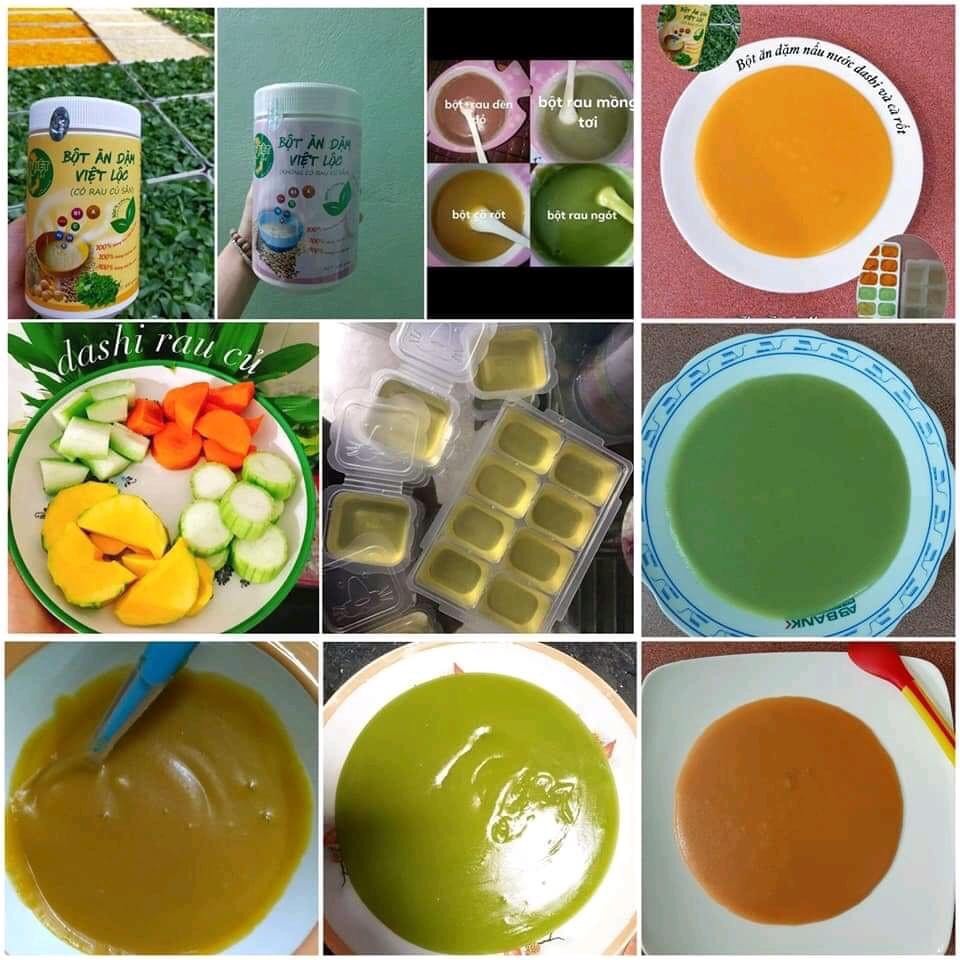 Combo 1 cháo vỡ+1 bột ăn dặm không có rau củ