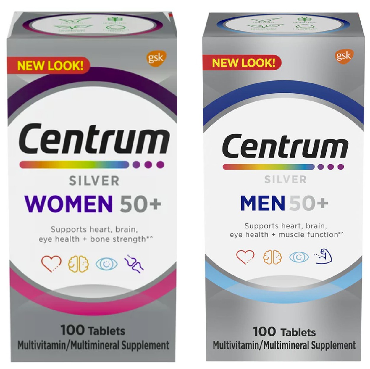 Centrum Silver Multivitamin for Women 50 Plus 65/100/200/275 Caps with