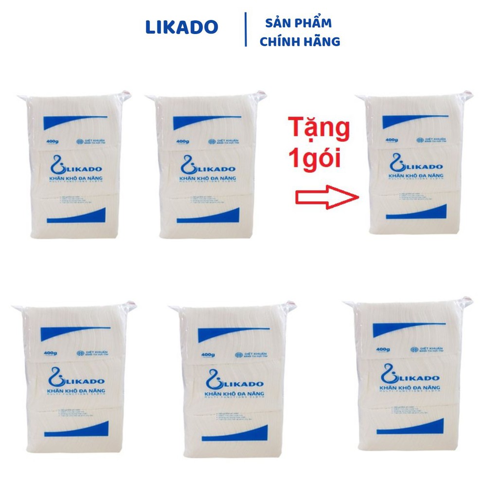 Khăn giấy đa năng Likado 400g an toàn cho bé và gia đình