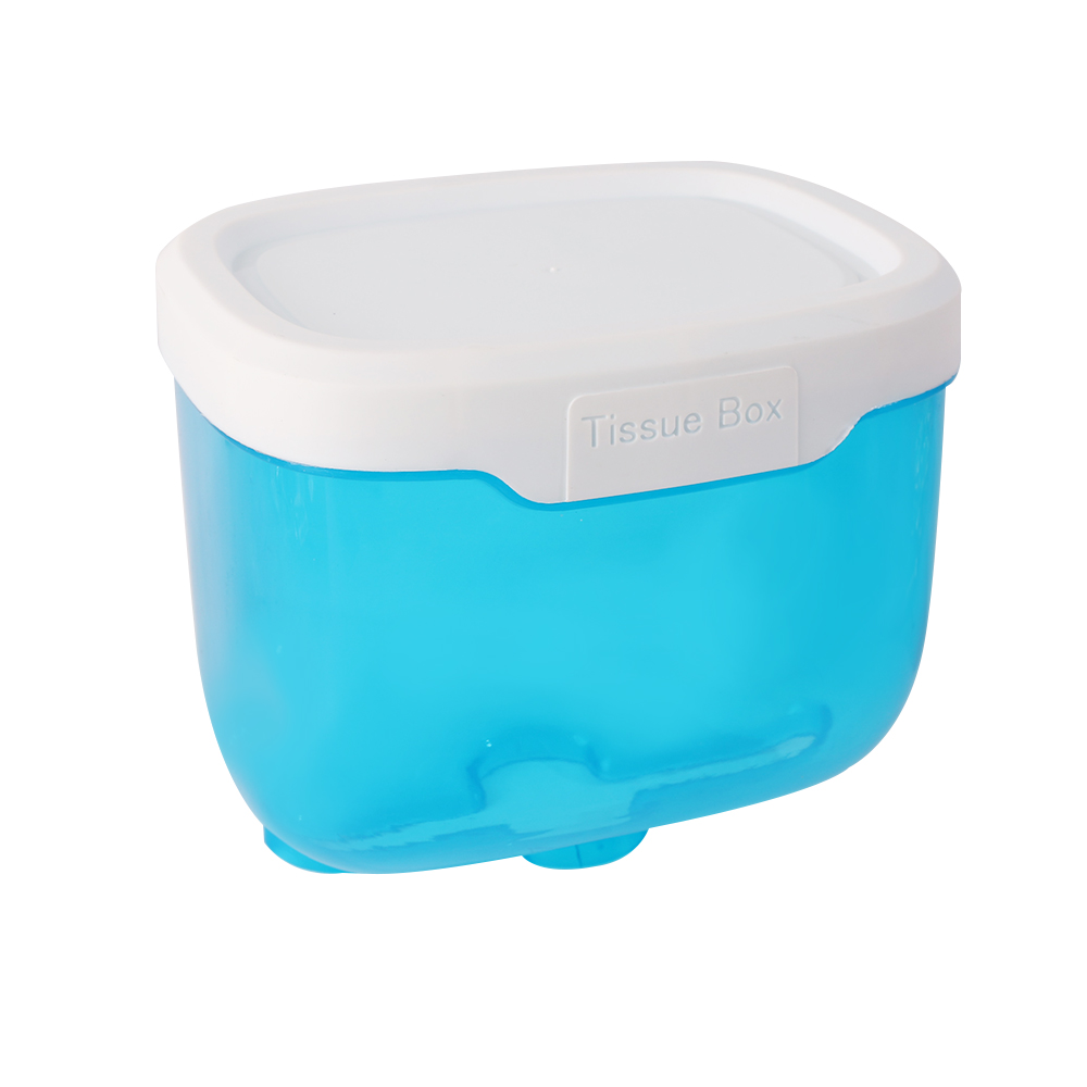 Tissue Holder Wall-Mounted Waterproof Covered Toilet Tissue Box Bathroom Accessories