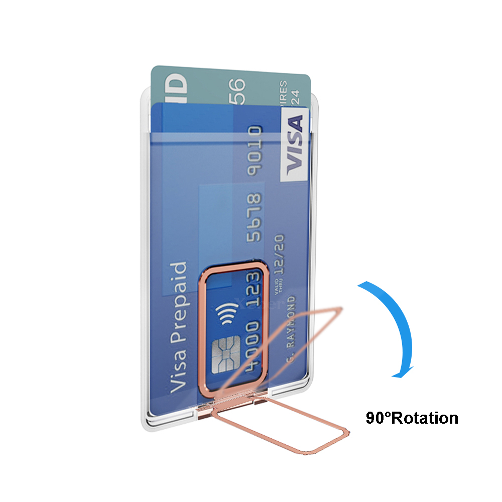 Transparent Wallet Magnetic For Magsafe Metal Ring Holder Case For iPhone 15 14 Pro Max 12 13 Card Slot Holder Phone Bag Cover. 