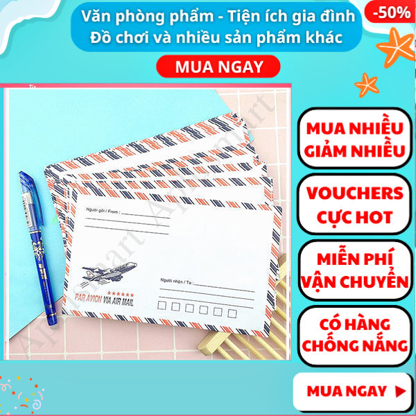 Combo 25 bao thư phổ thông giá rẻ - bao thư giấy - bao thư trắng - bao thư giá rẻ - Nguyễn Thùy Store