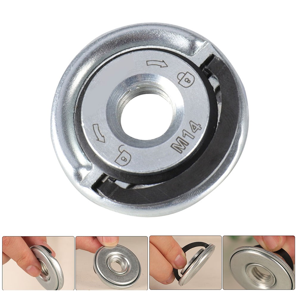 Angle Grinder Pressure Plate Universal M14 Quick Lock Nut For Diamond Cutting Disks Grinding Wheels