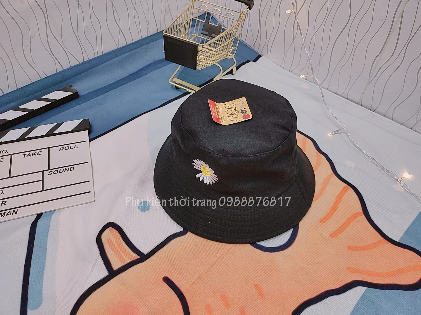 [SIÊU SALE 37K] Nón Hoa Cúc 2 Mặt HOT TREND