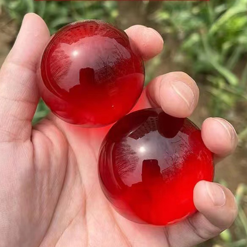Blood amber fitness handball middle-aged and elderly health play handball synthetic crystal men's health handball