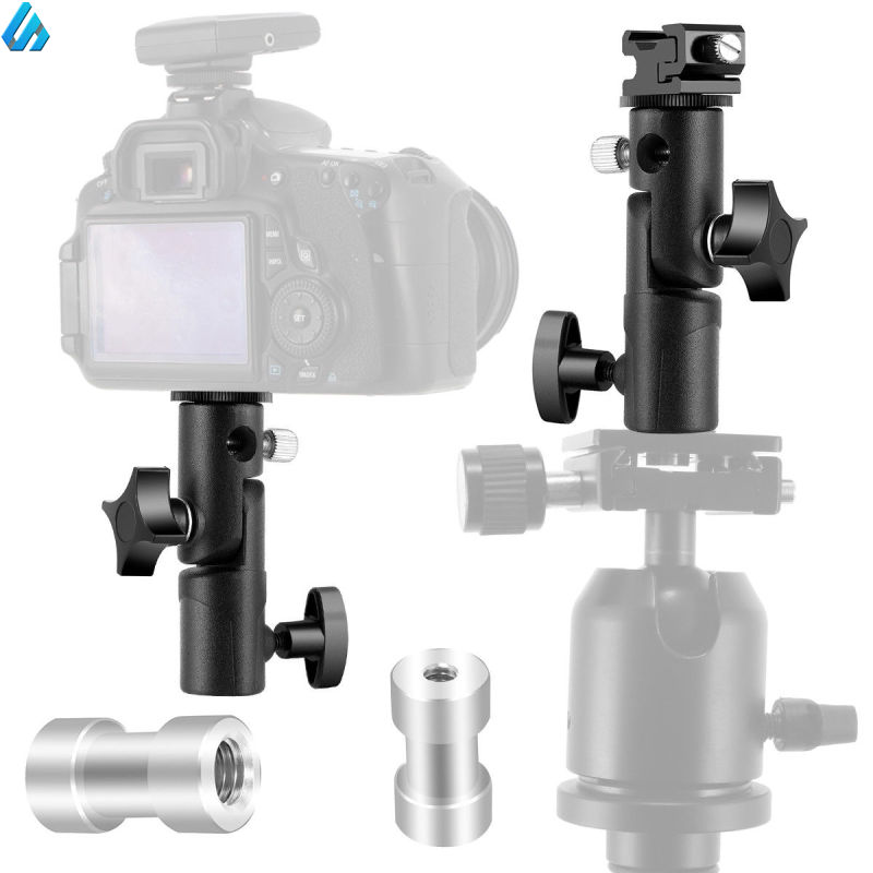 Hot Shoe Umbrella Holder Mount E Type Flash Light Stand Bracket for DSLR Camera