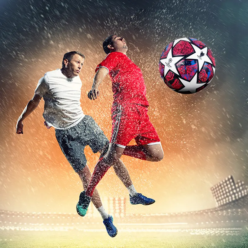 ภาพสินค้าฟุตบอลยูฟ่าแชมเปียนส์ลีก 2020 มาตรฐานเบอร์ บอลหนังเย็บ ลูกบอล PVC ฟุตบอลราคาถูกๆ รุ่น W2 Football จากร้าน Sin Sport บน Lazada ภาพที่ 7