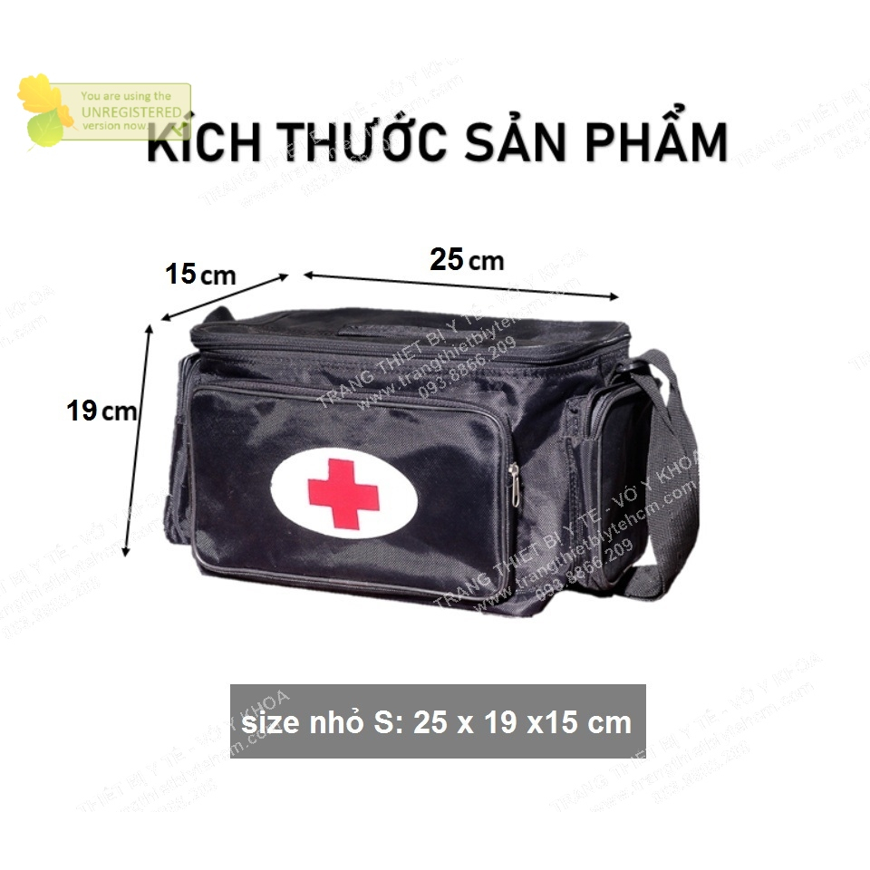 Túi cứu thương màu đen - túi y tế