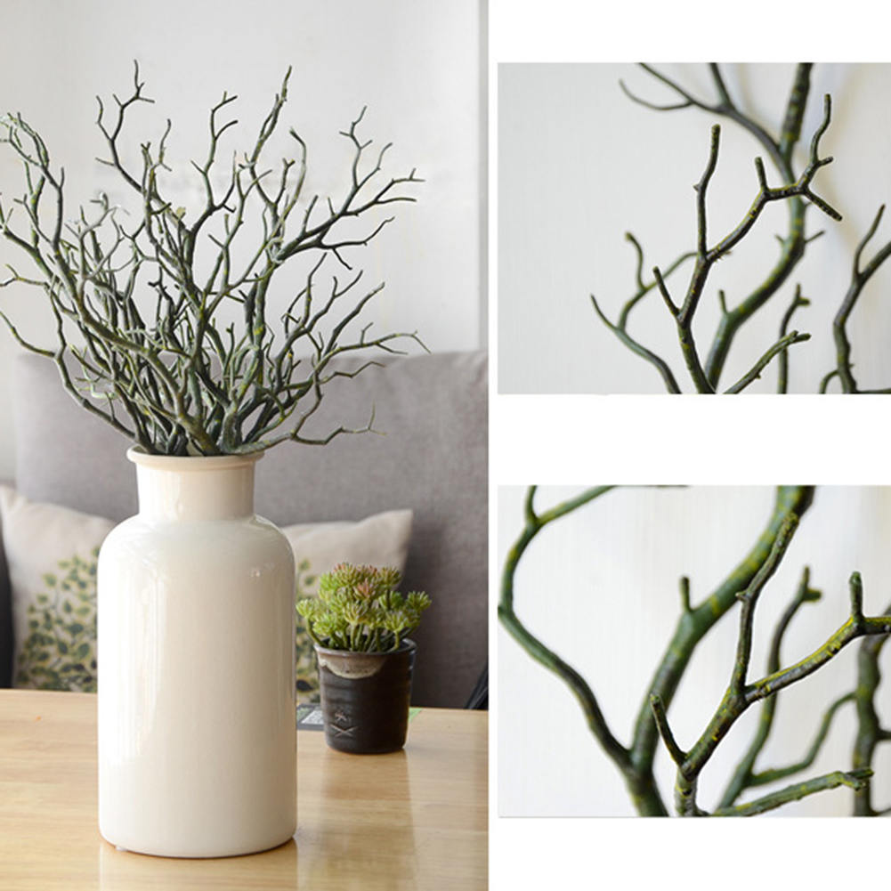 [Phoenix Mall] 1Pc 35cm Artificial Branch Plastic Tree Dried Plant Home Wedding Party Decor