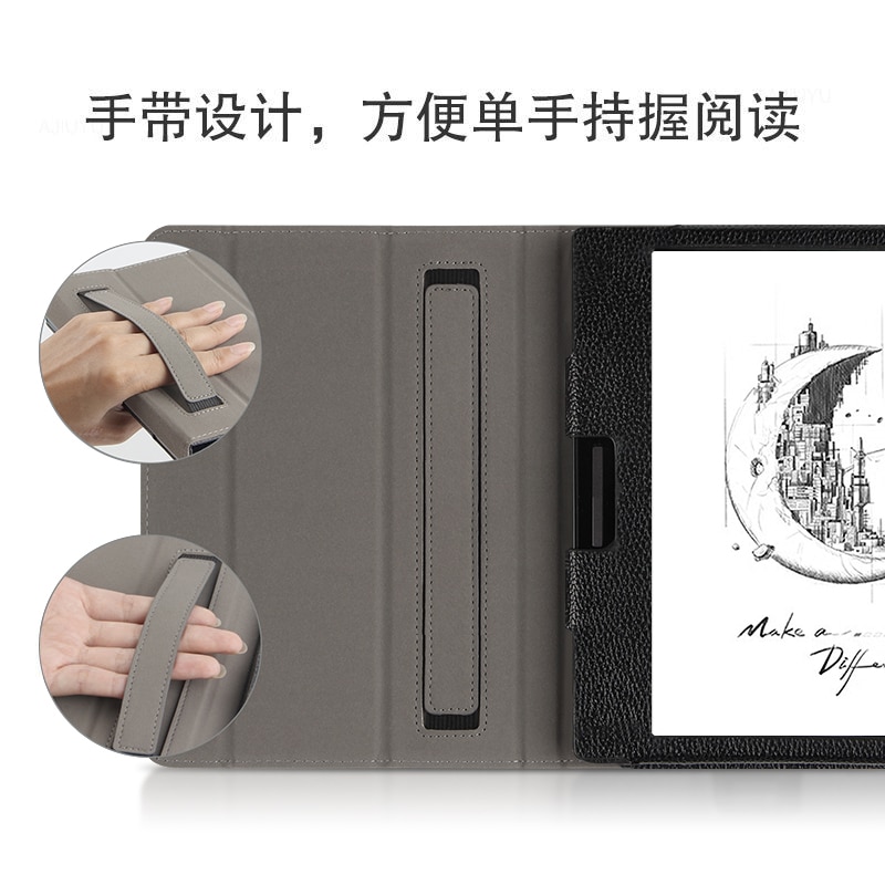 Trường hợp đối với Onyx boox lá 2 7 inch E Book Reader bảo vệ bìa cho boox leaf2 E-book thông minh với thiết kế dây đeo tay vỏ funda