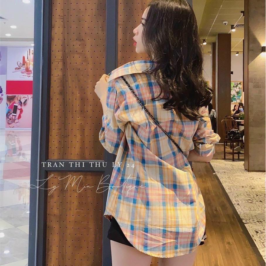 ÁO SƠ MI CARO FORM RỘNG (KÈM VIDEO HÌNH THẬT)