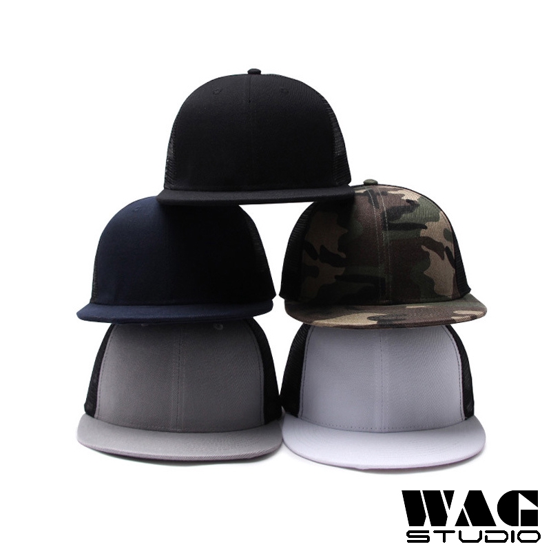 Đồng bằng Mũ lưới bóng chày phẳng vành mũ bóng chày Mũ snapback nam nữ
