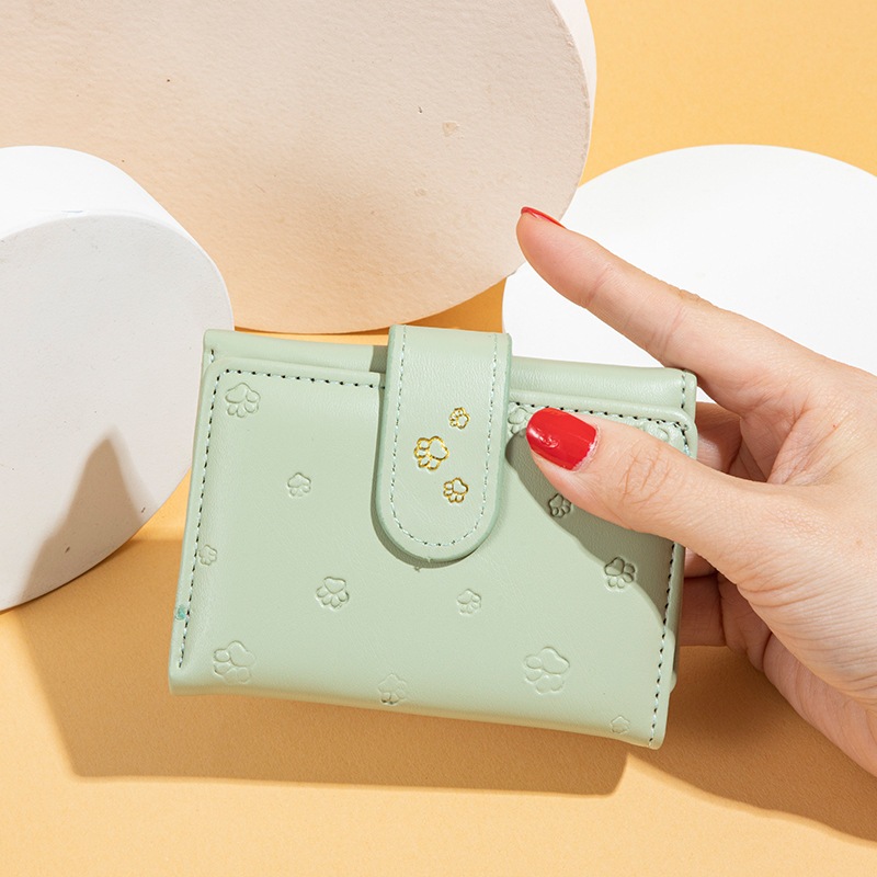 Ví nữ mini cầm tay họa tiết chân cún màu pastel BAG U VCC58
