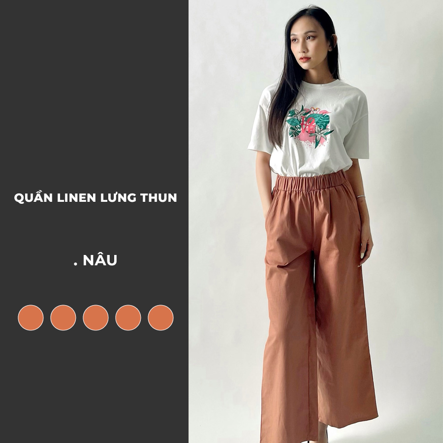 [ Flash sale ] Hàng VNXK QUẦN LINEN LƯNG THUN