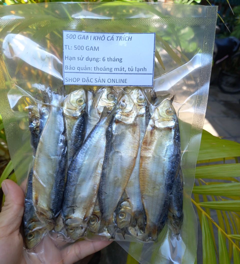 500G KHÔ CÁ TRÍCH PHÚ YÊN BAO NGON