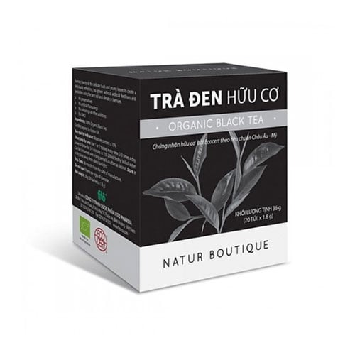 Trà Đen Hữu Cơ 20 Túi Lọc Fito 36g