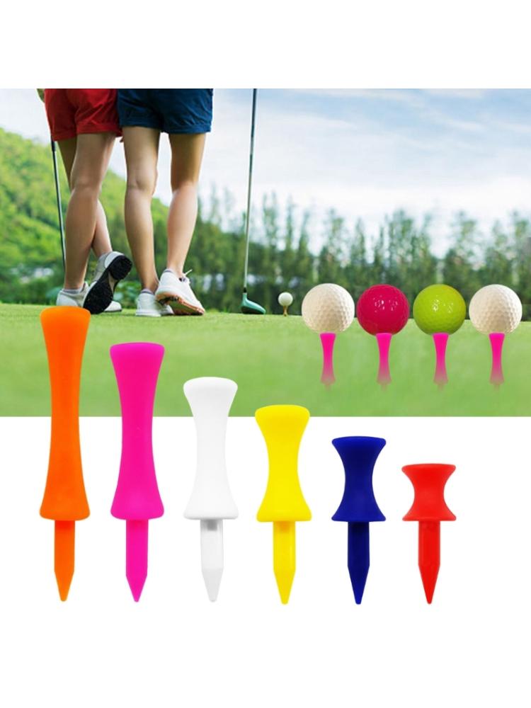 50 Pieces Golf-Tees Step Down Plastic Unbreakable Reusable Bulk Profession Height Control Castle Tees for Golf Practice