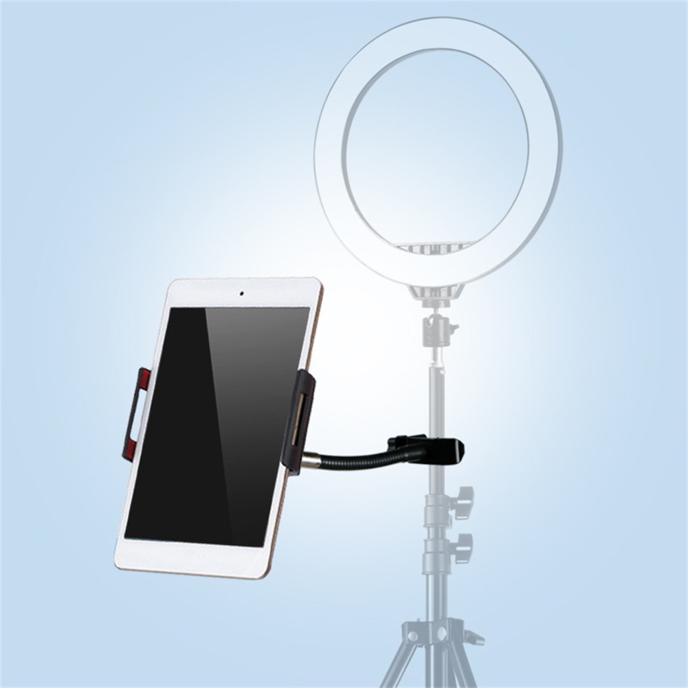 1PC Tablet Live Support With Tablet Holder Phone Clamp 360 Degree Rotation Adjustable Universal Microphone Stand Mount Holder