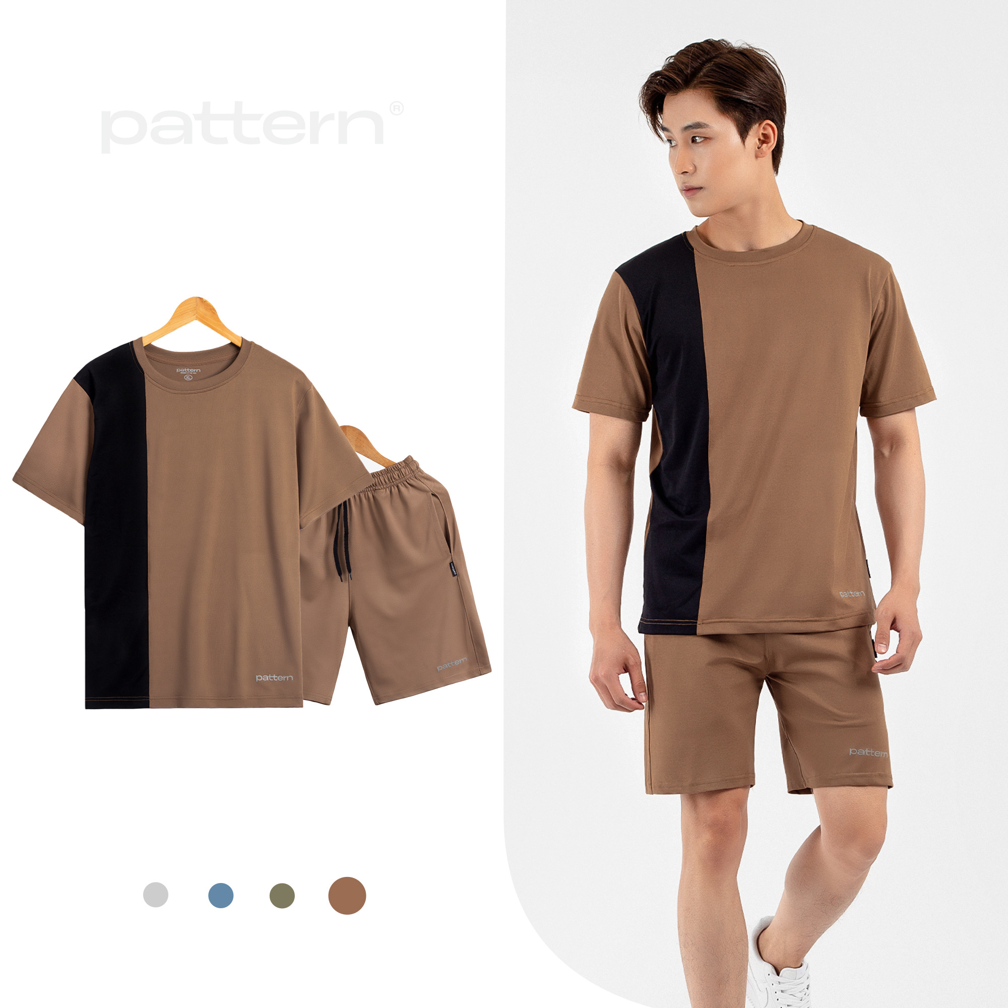 Bộ quần áo nam PATTERN THE 1992 cao cấp phối sọc dọc