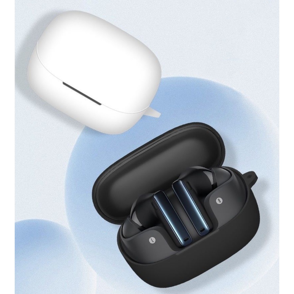 【Discount】 For Baseus M2s Case Simple solid color black & blue for Baseus M2s Casing Soft Earphone Case Cover