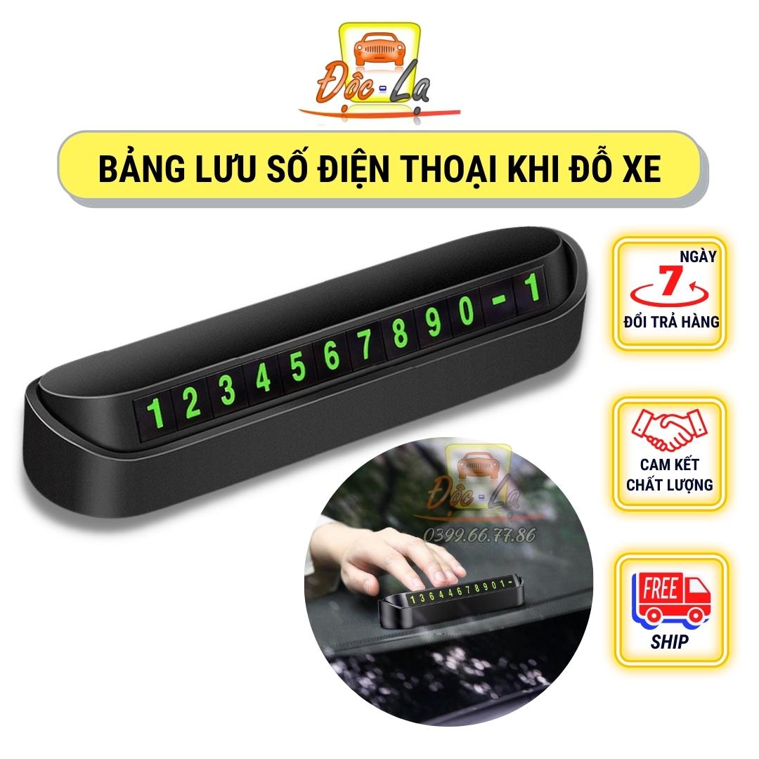 Bảng ghi số điện thoại, thẻ đỗ xe hiển thị số điện thoại gắn Taplo xe hơi, xe ô tô - Cực kỳ tiện lợi