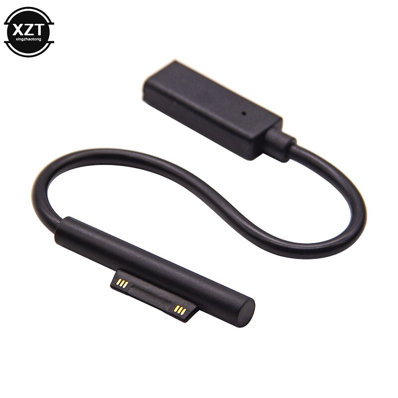 USB Type C PD Charging Cable For Microsoft Surface Pro 3 4 5 6 Go DC Plug Connector Power Adapter Converter Laptop Charger Cord