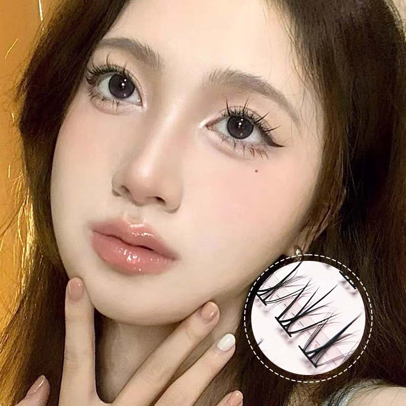 Derf Lông mi giả 3d dung lượng lớn lông mi giả có thể tái sử dụng kéo dài lông mi dài 8mm-10mm