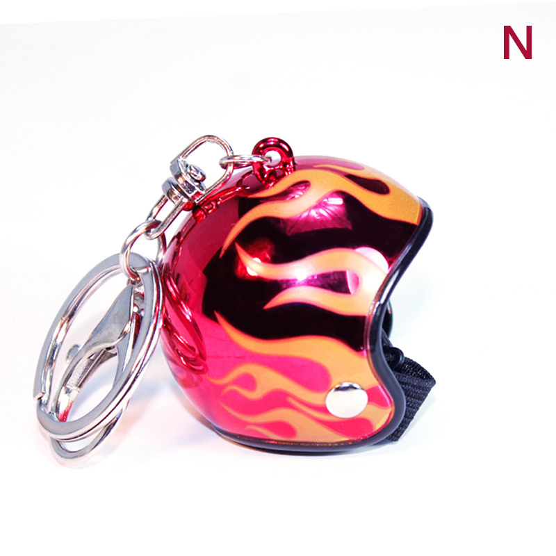 Creativity Motorcycle Helmets Keychains Cute Safety Helmet Pendant Neutral Car Key Chain Hot Bags Keyring Jewelry Gift Wholesale.