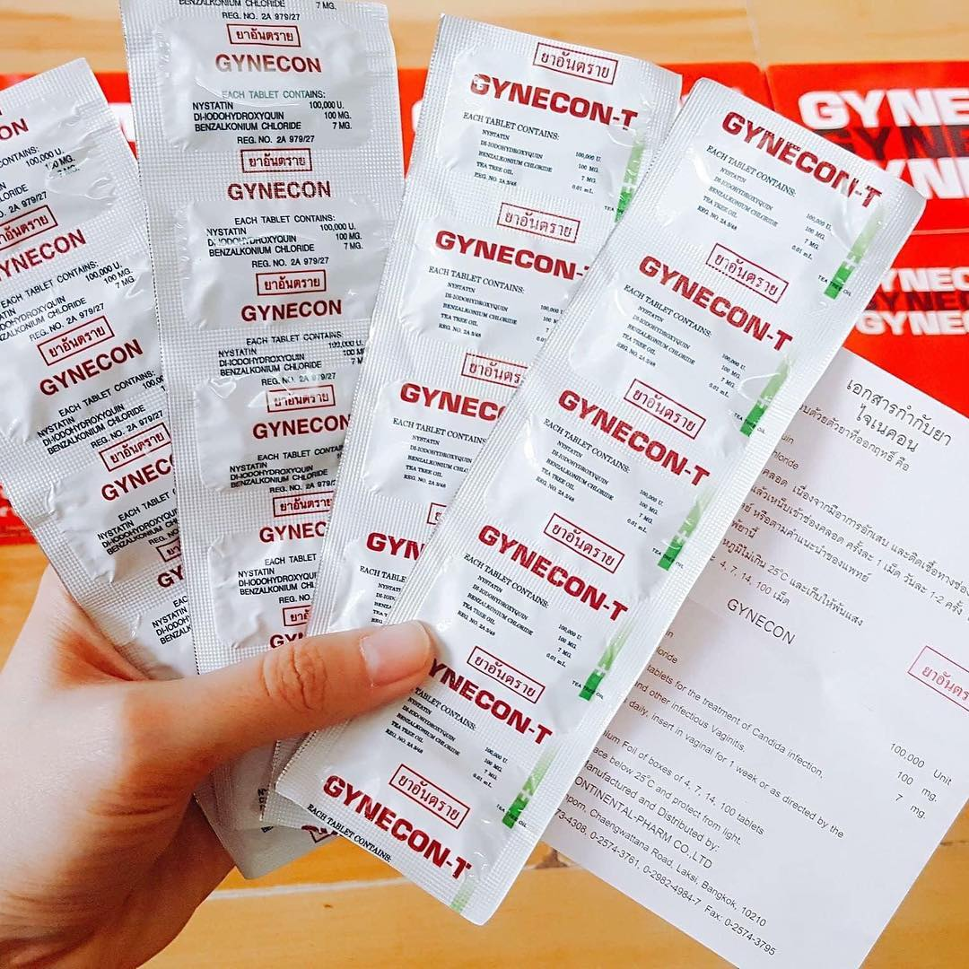 combo 50 viên đặt gynecon trà xanh thái lan