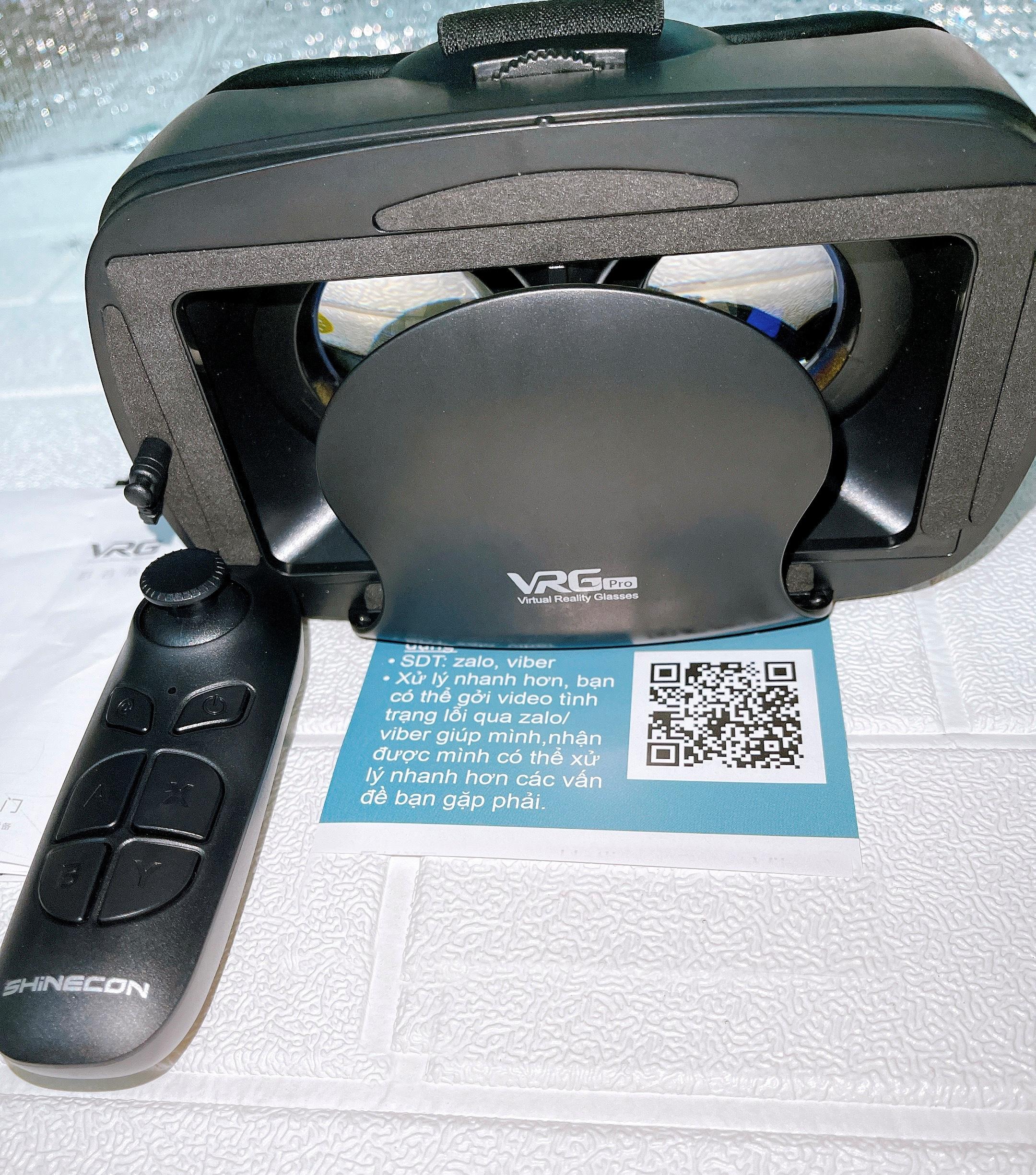 Kính thực tế ảo 3D VRG Pro Plus 2020 cho iphone, samsung hỗ trợ màn hình 5-7 inch