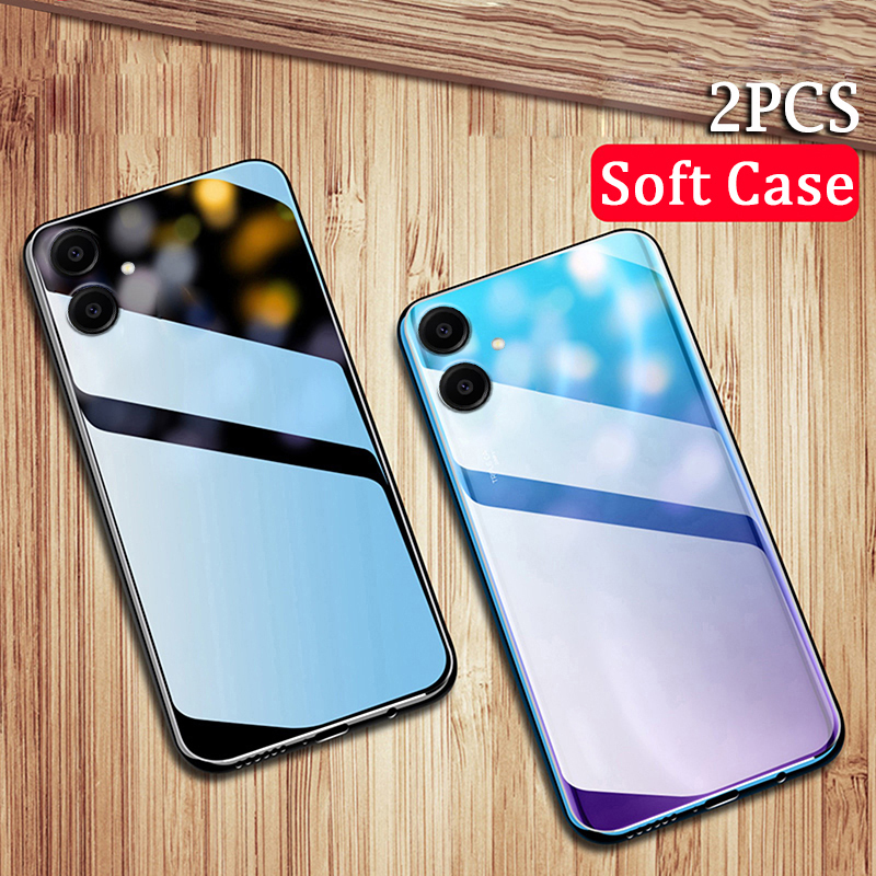 2 Pieces Phone case For Samsung Galaxy A07 Back cover Soft Transparent Anti-oxidation Clear Silicone Cover For Galaxy A07 Cover cases