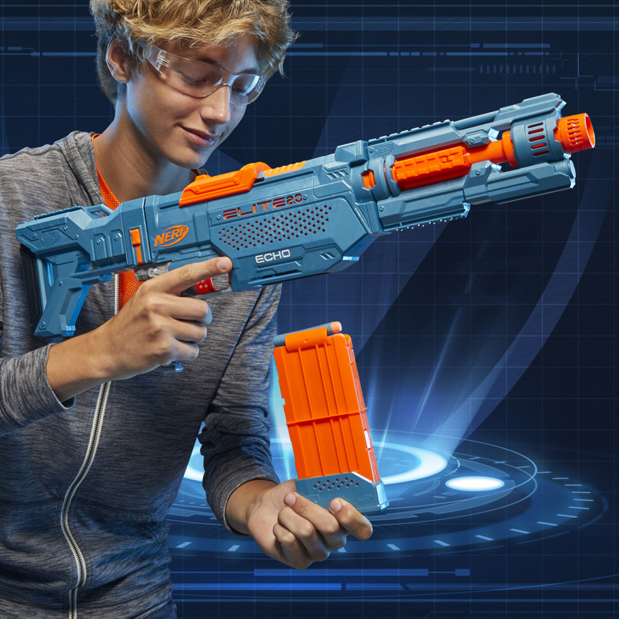 Nerf Guns Toy Elite 2.0 Echo CS-10 Blaster, 24 Official Nerf Darts