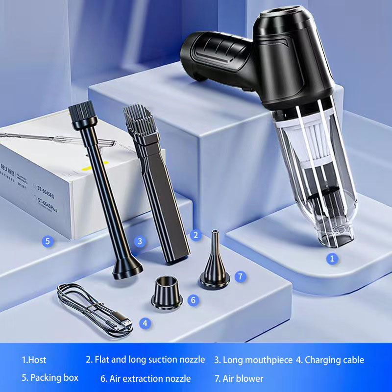 Máy hút bụi không dây đa chức năng hút mạnh nhỏ gia đình hút khí cầm tay máy thổi bụi công suất cao gắn trên xe may hut bui mini cầm tay