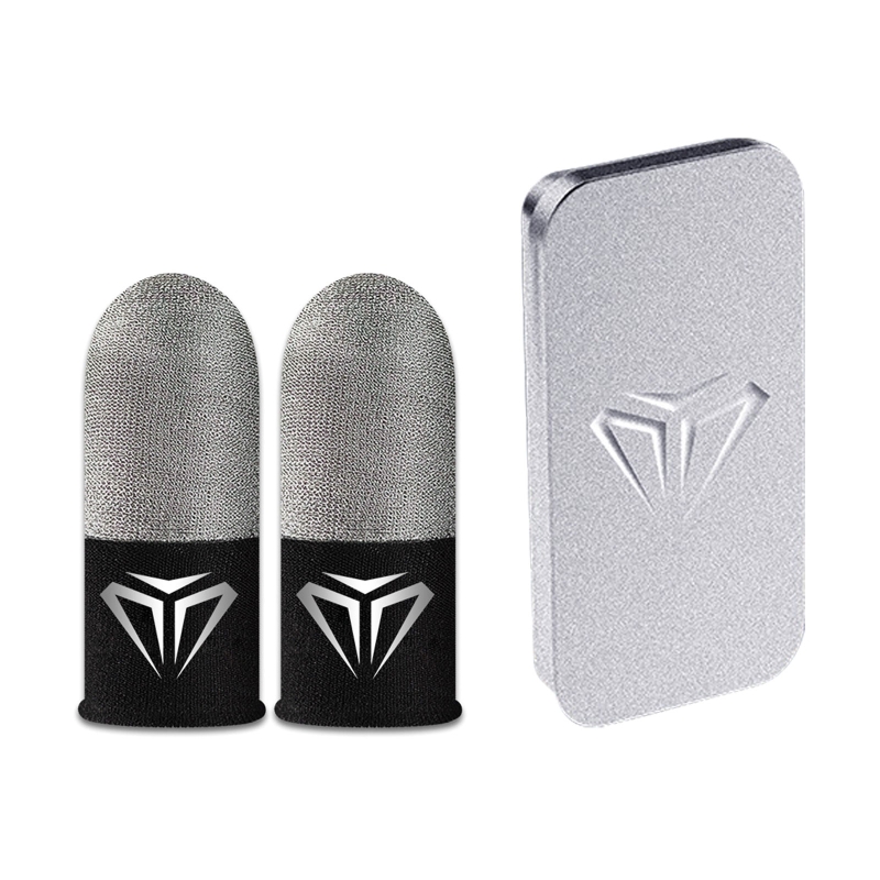 【Must-Have Accessories】 2 Pcs Game Fingertip Gloves Sweatproof Anti-slip Screen Finger Sleeve Breathable Gaming Fingertip Cover For Gamer.