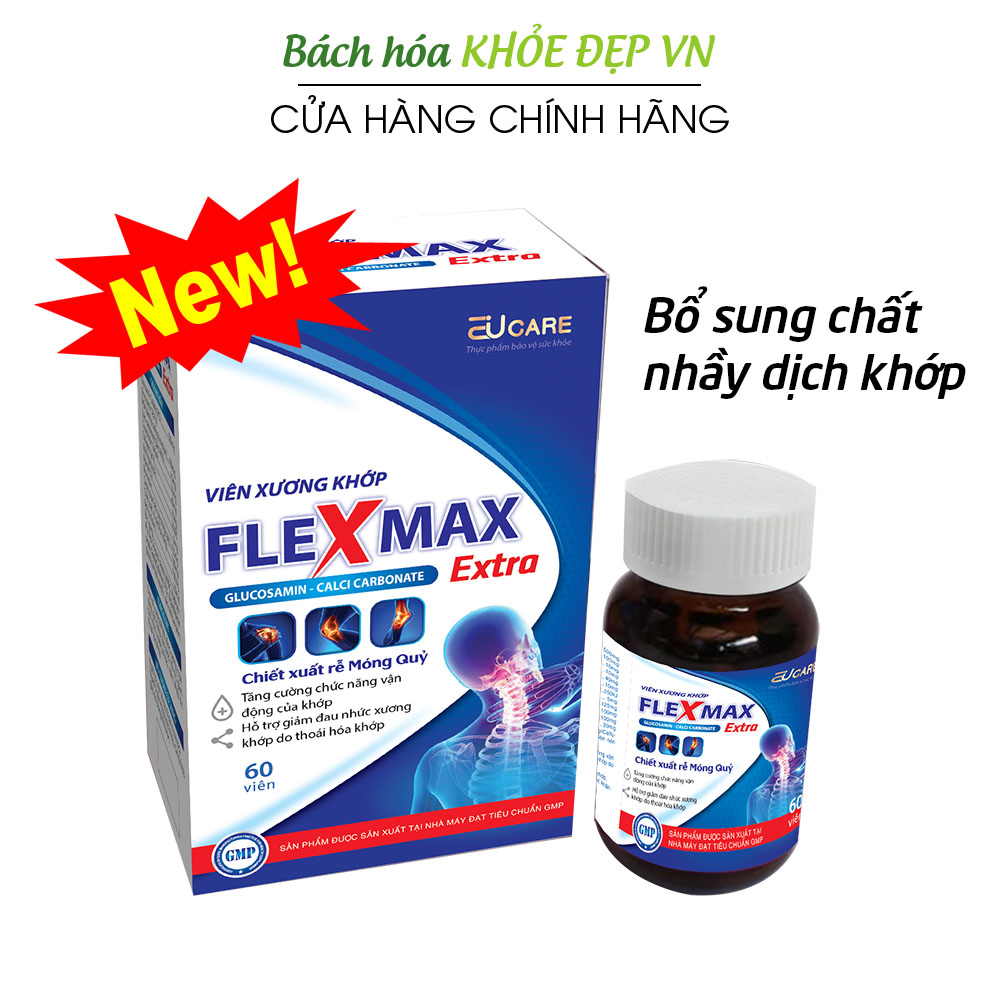 Viên Uống Bổ Xương Khớp Glucosamine 1500mg Flexmax giảm đau nhức mỏi xương