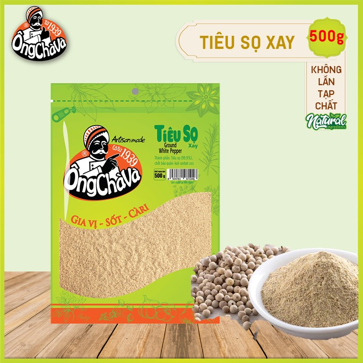 Ong cha va white ground pepper 500g