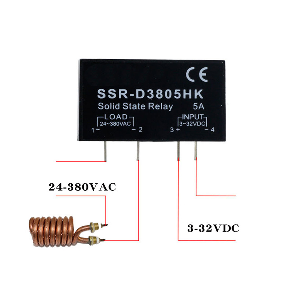 SSR một pha nhỏ Rơ Le bán dẫn PCB SSR-D3803HK d3805hk d3808hk cho pins 3A 5A 8A DC-AC Rơ Le bán dẫn