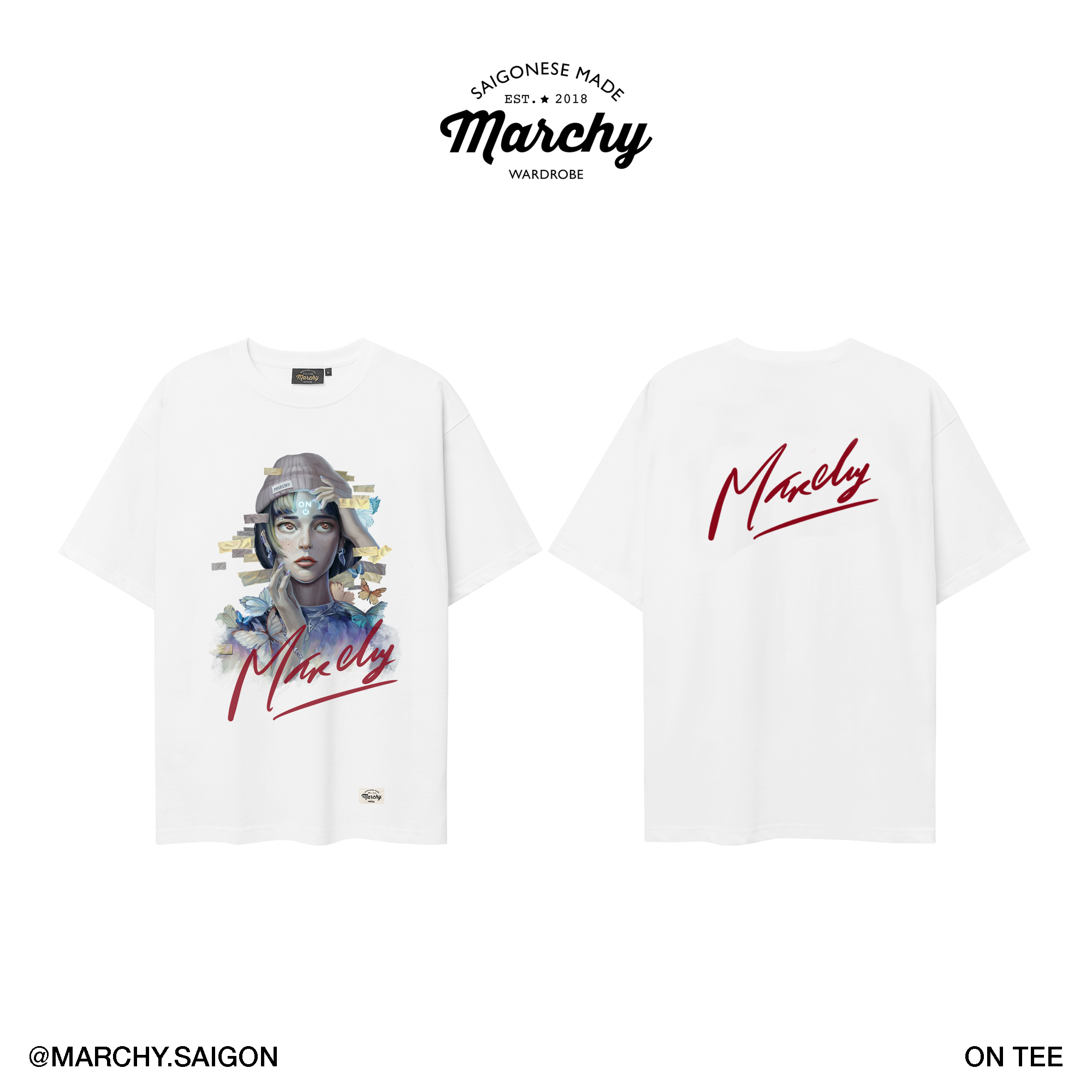 [nhập lazsohot2- giảm 20% đơn 199k|marchy - on tee - áo thun