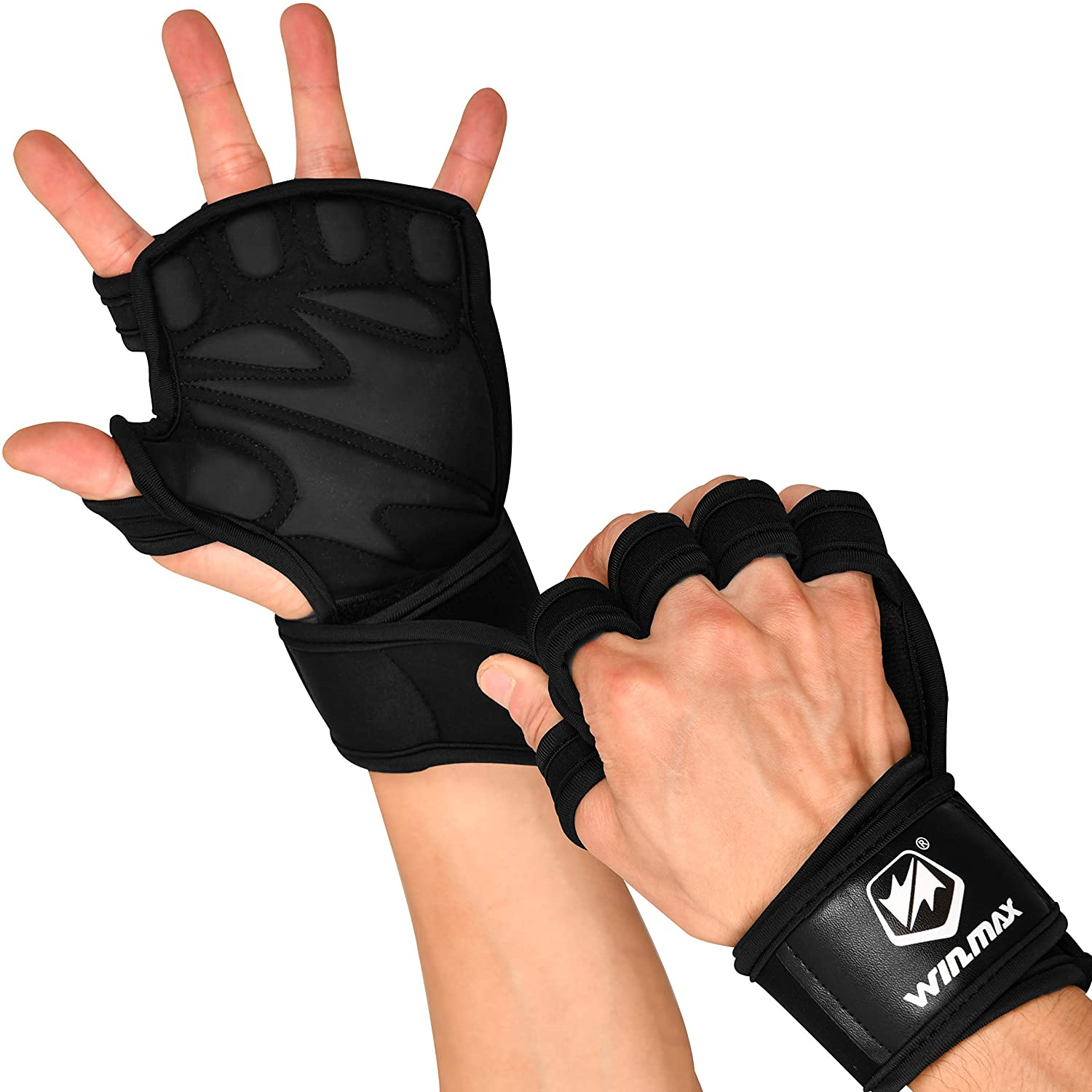 WIN.MAX Weight Lifting Training Gloves For Women Men Fitness Sports Body Building Gymnastics Grips Gym Hand Palm Wrist Protector Gloves