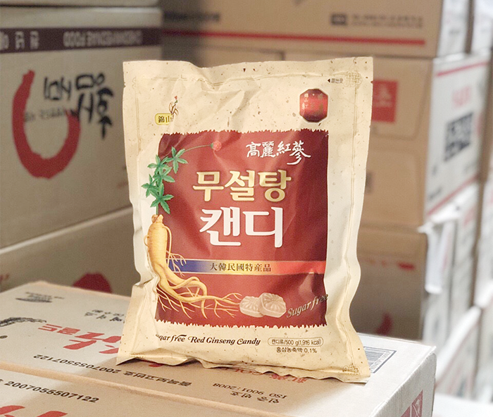 Kẹo sâm Không Đường Hàn Quốc Bịch 500g -THƯỢNG HẠN
