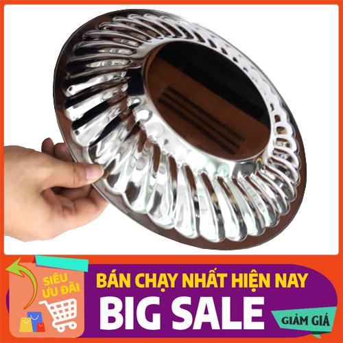 [HCM]Dĩa tròn bông inox  rộng 30cm