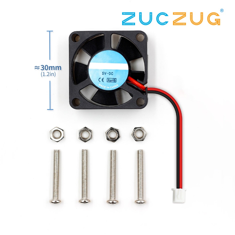 【Exclusive Offer】Raspberry PI 3 cooling fan cooler radiator fan brushless maglev fan 30*10mm DC 5V for Raspberry PI 2 Ras PI3 B Ras PI 3B PI 3 B