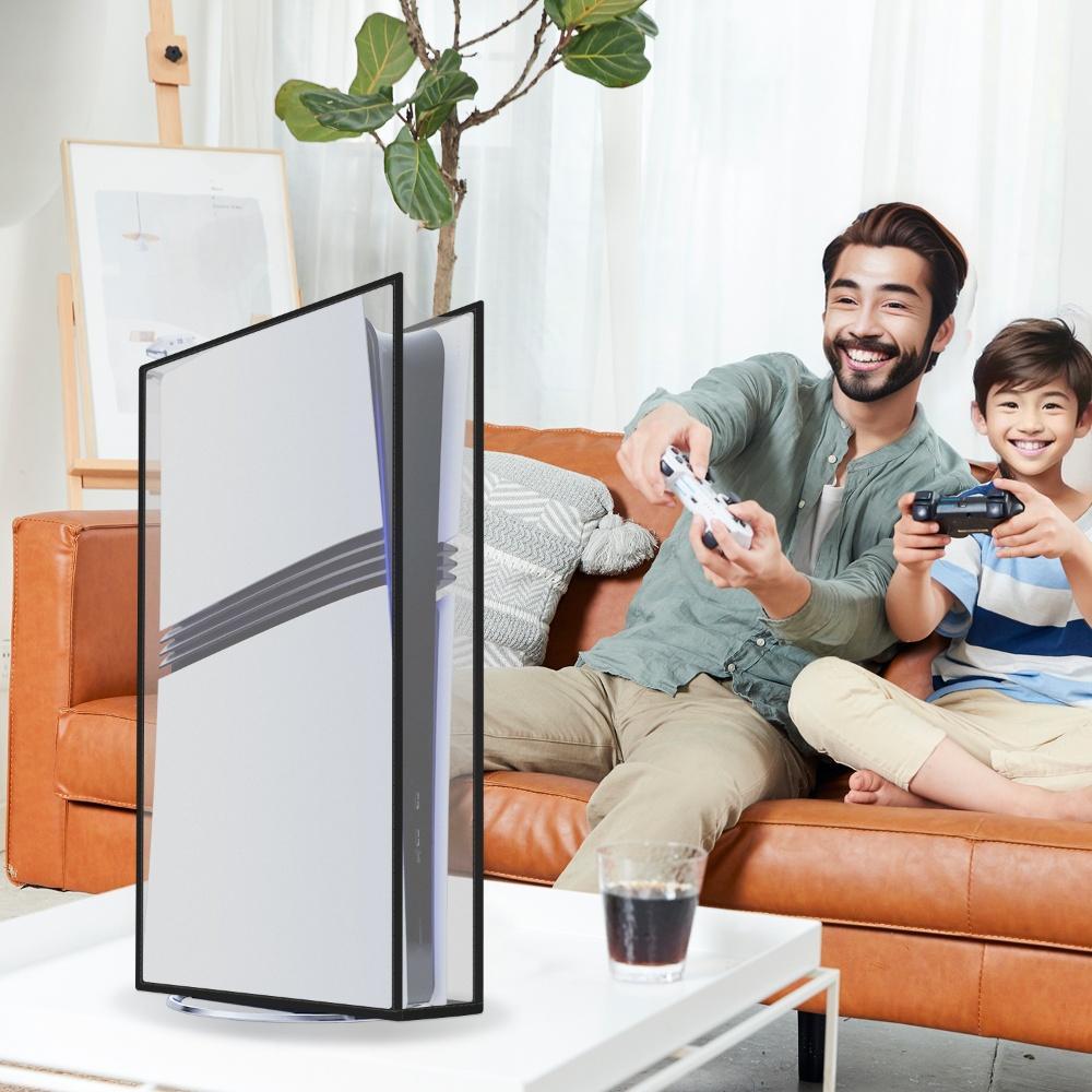【Big-promotion】 Translucent dust Protective Case For PS5 Pro Console ,Soft,Vertical ,Anti-Scratch , Disc Digital Universal Protective Case ,Game.