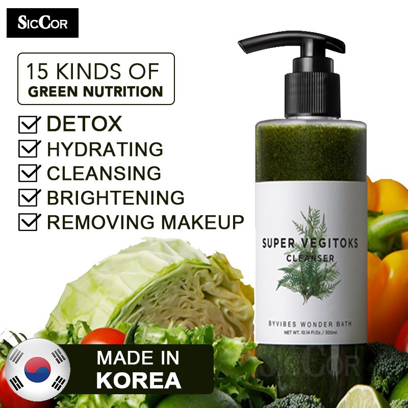 Sữa Rửa Mặt Rau Củ Wonder Bath Super Vegitoks Cleanser(chính hãng )  300ml