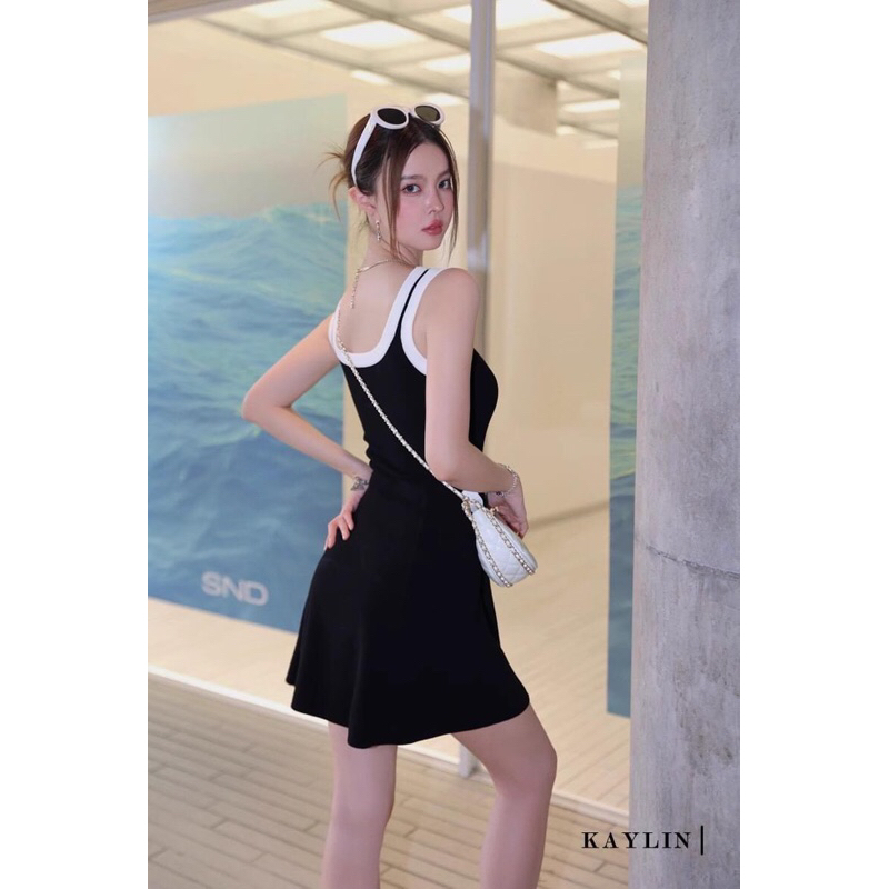 Đầm thun 2day viền phom basic