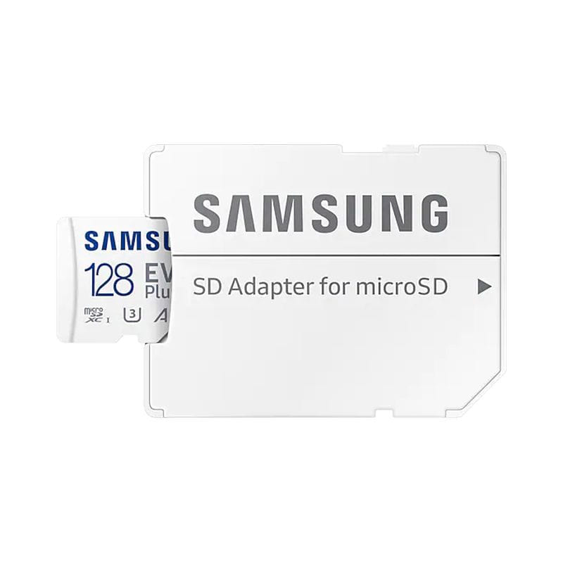 Thẻ nhớ MicroSDXC Samsung Evo Plus 128GB U3 4K R130MB/s W60MB/s kèm adapter box Anh (trắng) Nhất Tín Computer
