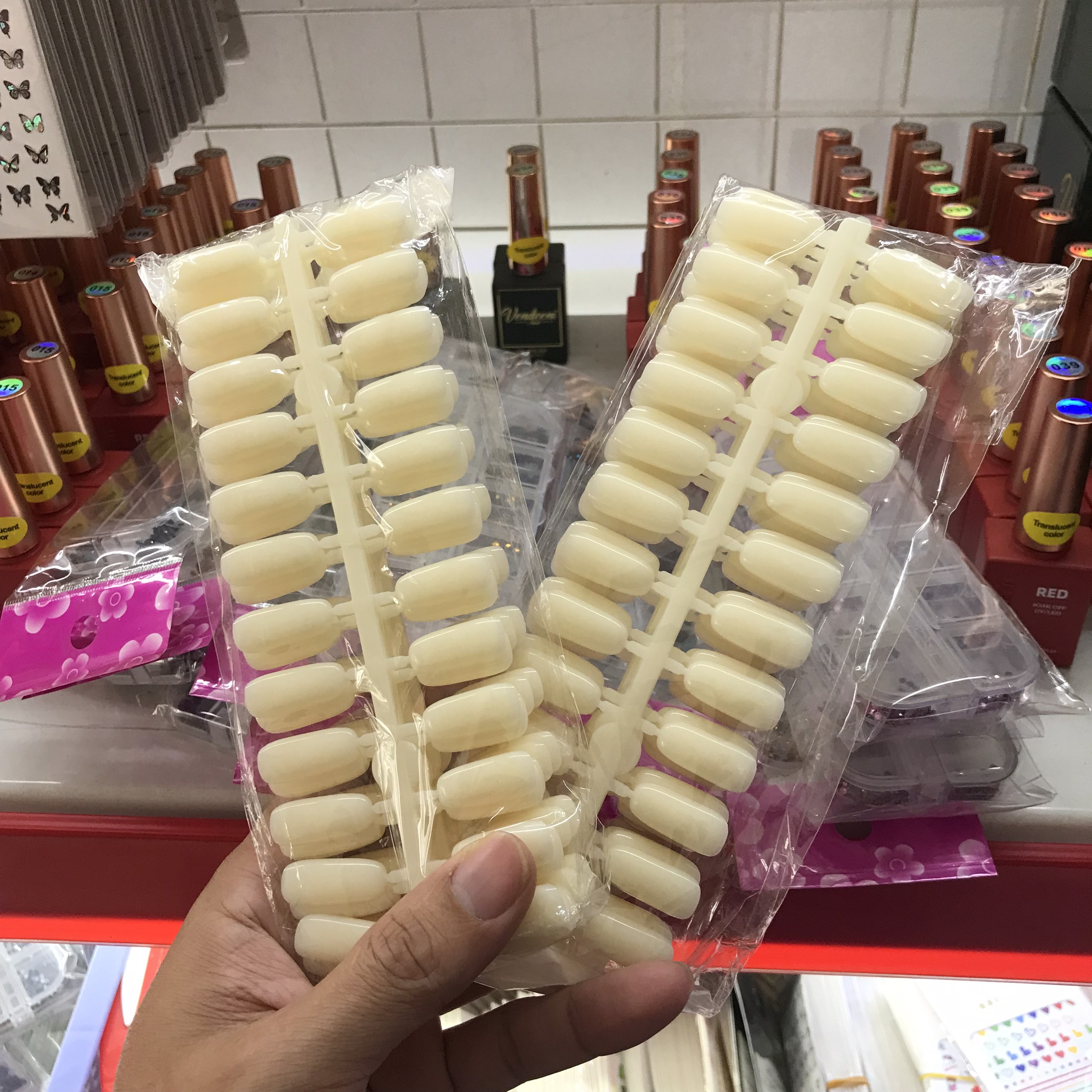 [HCM] Móng cài sổ mẫu - 120 móng