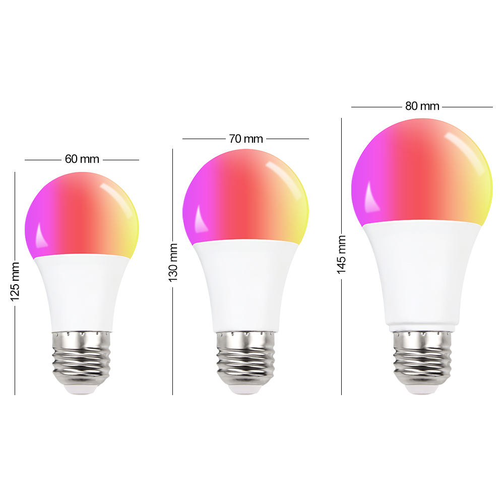 Bóng Đèn RGB Bóng Đèn Thông Minh Nhiều Màu LED RGBW E27 Bóng Đèn Ma Thuật Led 7W 12W 15W Có Điều Khiển Từ Xa AC85-265V