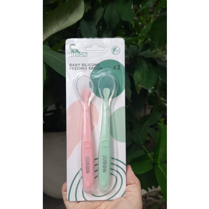 Set 2 thìa/ muỗng tập ăn cho bé jubon/giá trải nghiệm