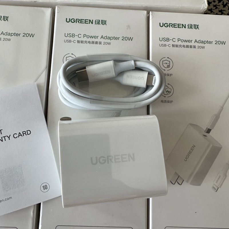 Bộ Sạc Ugreen 20W C o Light CD137 + Cáp 1M US171